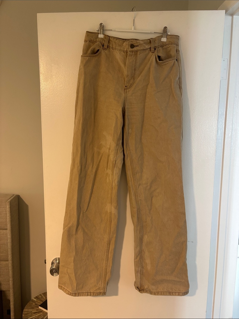 Women's Relaxed Fit Corduroy Jeans in Tan